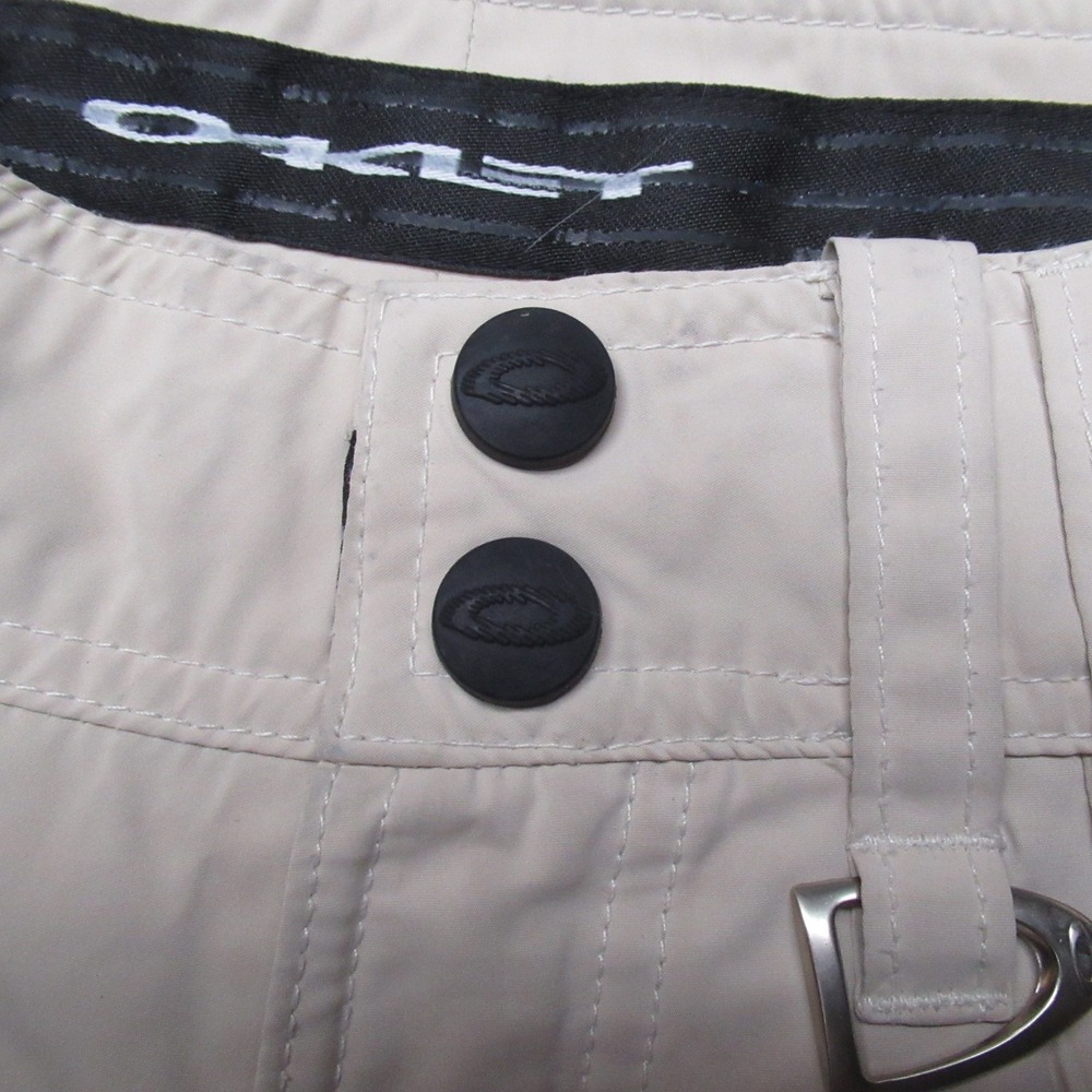 Oakley Snow Pants Mens Small Beige Utility Ski Winter Waterproof Ski 32x32 READ‎ - Picture 16 of 16